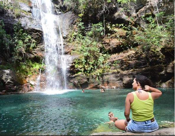 Cachoeira Santa Bárbara, Chapada dos Veadeiros