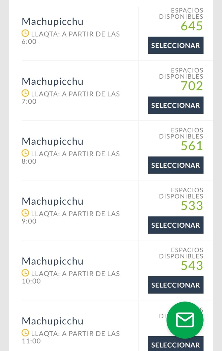 Comprar ingresso do Machu Picchu online
